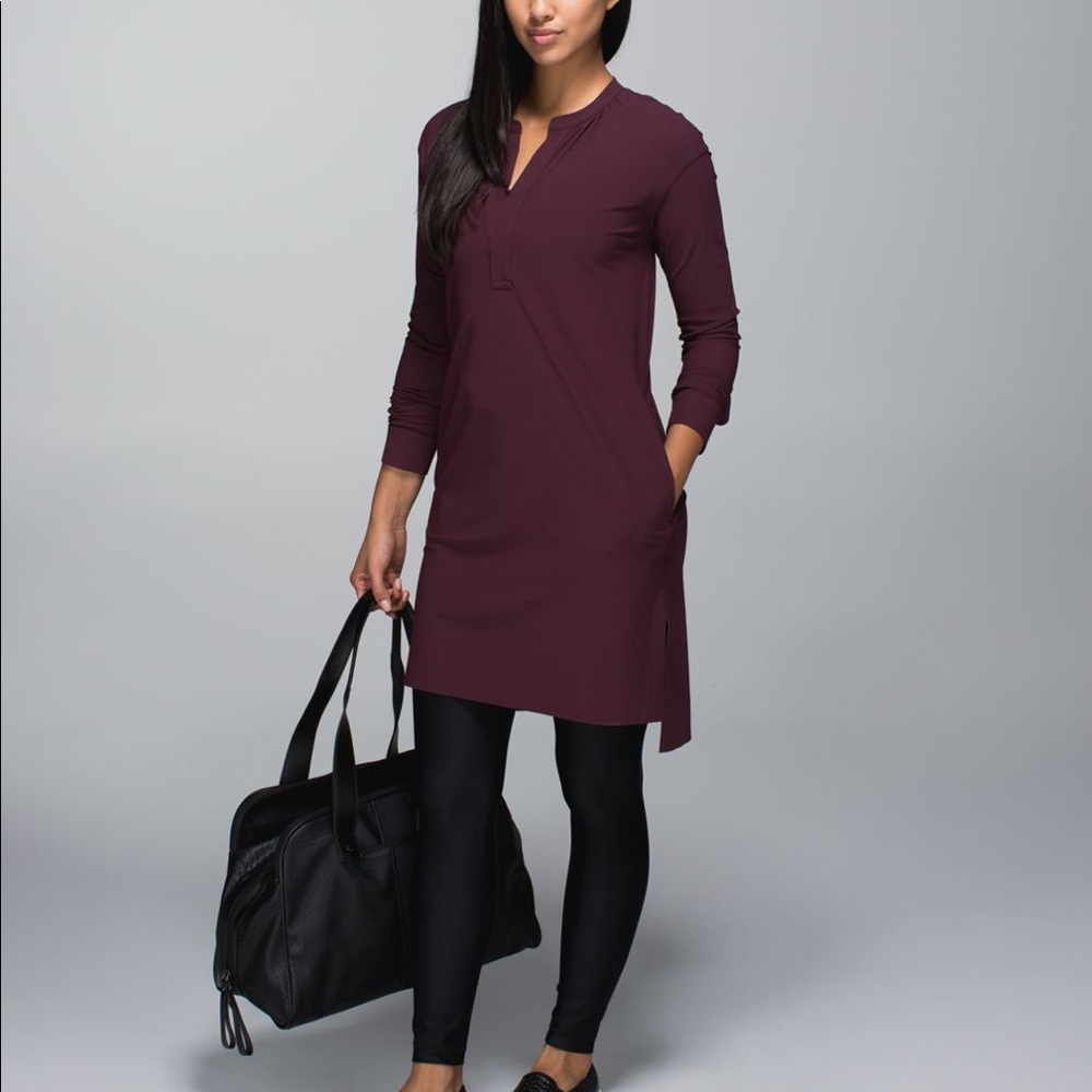 Lululemon Effortless Dress Bordeaux Drama Burgundy